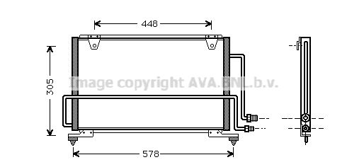 AVA QUALITY COOLING Kondensaator,kliimaseade MZ5108